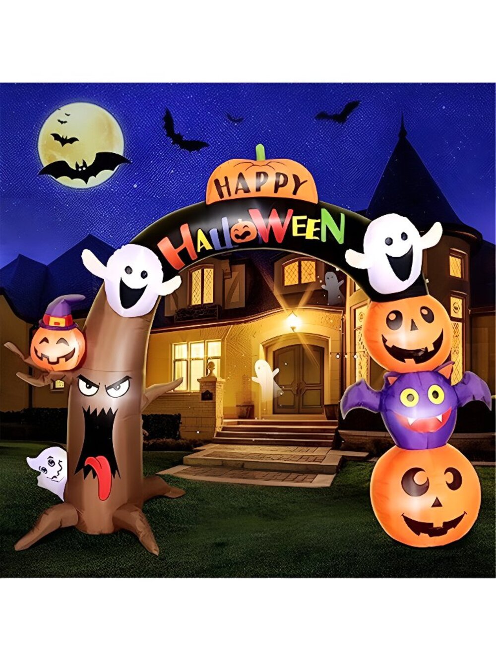 10FT Long&8FT Tall Gaint Halloween Inflatable Decorations Dead Tree